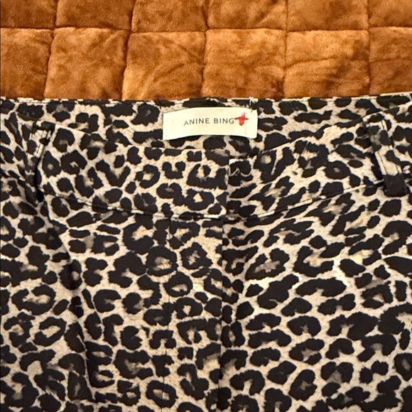 Anine Bing Leopard Print Pants - Picture 2 of 5